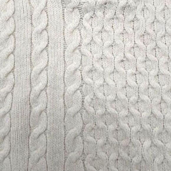 Abercrombie & Fitch Cream Cable-Knit Quarter-Zip Sweater, Size XS - Picture 4 of 7